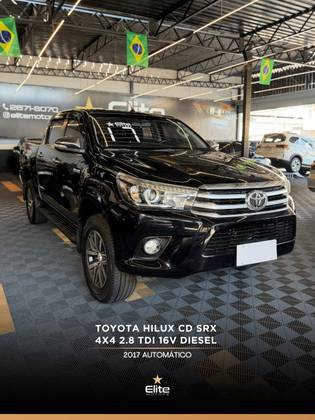 TOYOTA HILUX 2.8 SRV 4X4 CD 16V DIESEL 4P AUTOMÁTICO TOYOTA HILUX 2.8 SRV 4X4 CD 16V DIESEL 4P AUTOMÁTICO